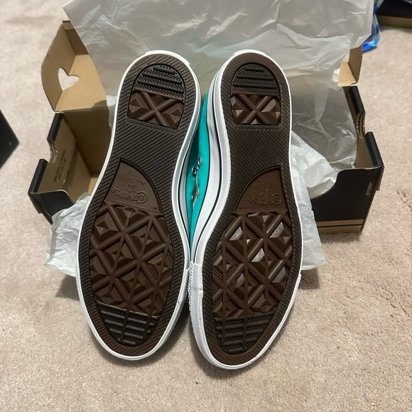 Converse Turquoise Canvas Sneakers - Picture 3 of 5